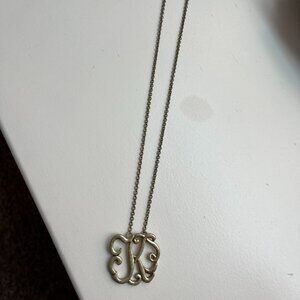 K Initial Necklace